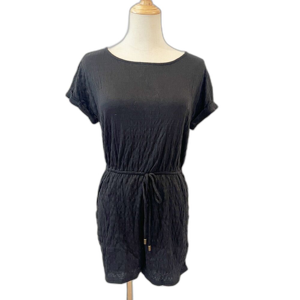 Universal Thread Target Black Shorts Romper XS Cut Out Back Pockets